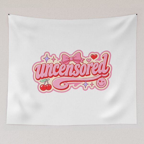 Item preview, Uncensored Cute Girly Typography Design designed and sold by RedCircleArt.
