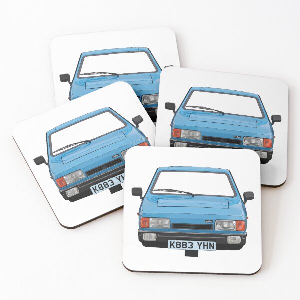Item preview, blue 3 wheeled retro British car robin designed and sold by Theoldgirl900.