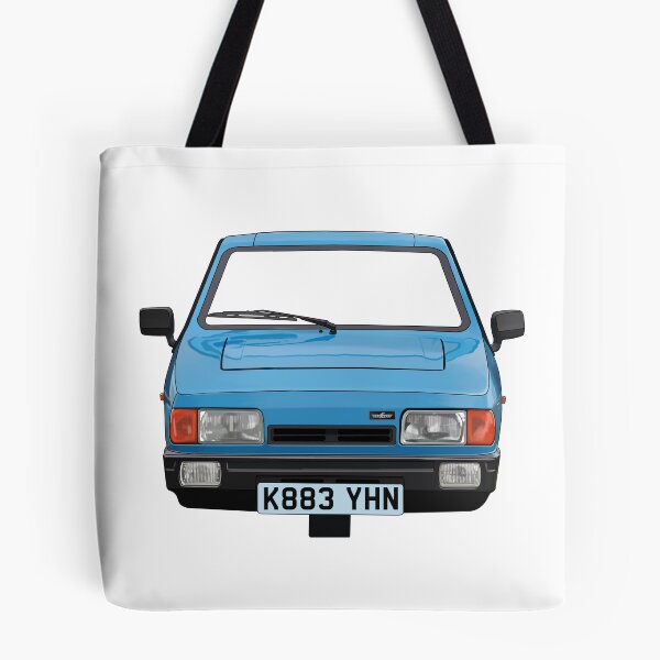 Item preview, blue 3 wheeled retro British car robin designed and sold by Theoldgirl900.