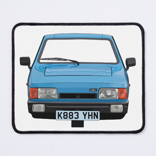 Item preview, blue 3 wheeled retro British car robin designed and sold by Theoldgirl900.