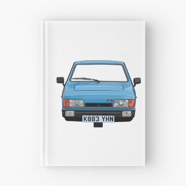 Item preview, blue 3 wheeled retro British car robin designed and sold by Theoldgirl900.