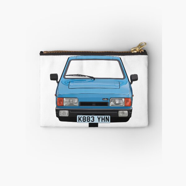 Item preview, blue 3 wheeled retro British car robin designed and sold by Theoldgirl900.