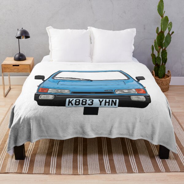 Item preview, blue 3 wheeled retro British car robin designed and sold by Theoldgirl900.