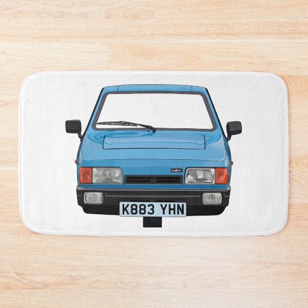 Item preview, blue 3 wheeled retro British car robin designed and sold by Theoldgirl900.