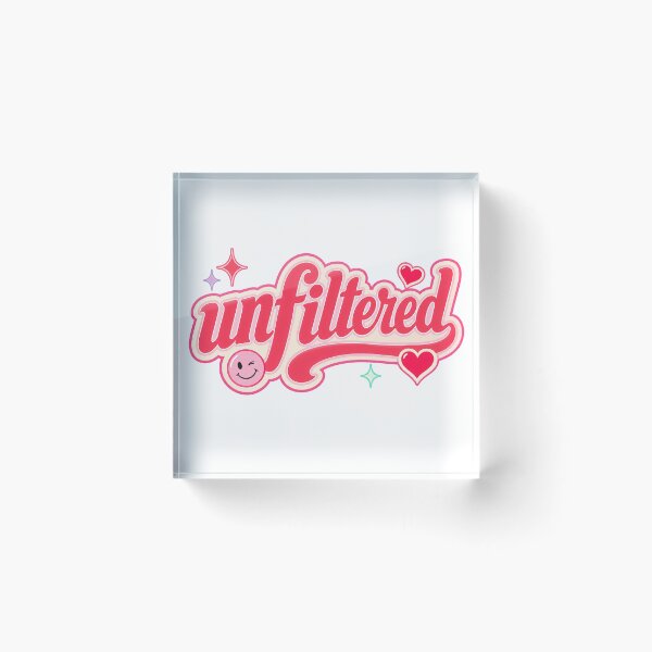Item preview, Unfiltered Cute Girly Typography Design designed and sold by RedCircleArt.