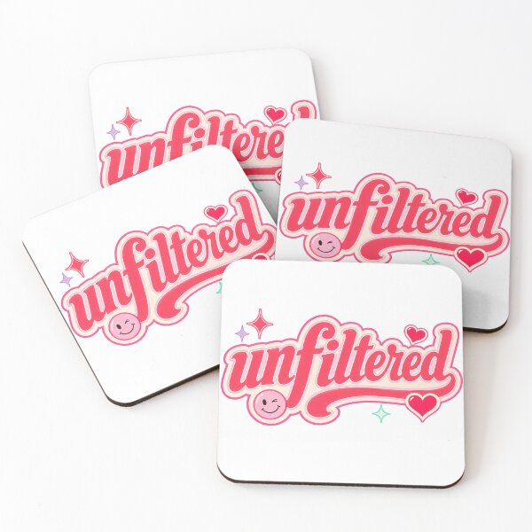 Item preview, Unfiltered Cute Girly Typography Design designed and sold by RedCircleArt.