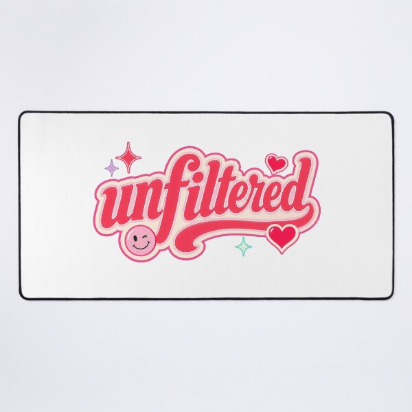 Item preview, Unfiltered Cute Girly Typography Design designed and sold by RedCircleArt.