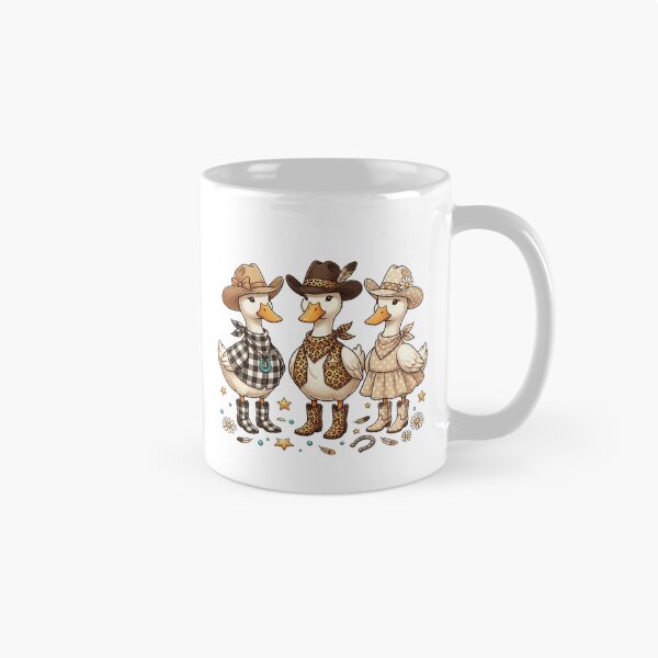 Item preview, Cozy Country Cowgirl Ducks Squad Western Leopard Print Cowboy Boots designed and sold by raedattia.