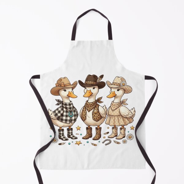 Item preview, Cozy Country Cowgirl Ducks Squad Western Leopard Print Cowboy Boots designed and sold by raedattia.