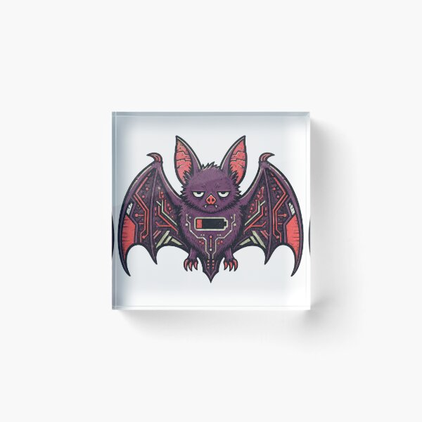 Item preview, Low-Battery Bat – Power Warning Creature designed and sold by yagniikd-.