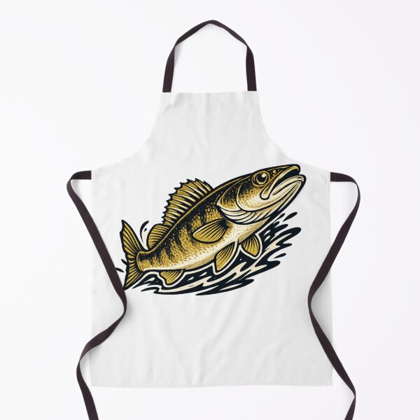 Item preview, Walleye Fishing Illustration – Freshwater Angler Design designed and sold by OddHobbyClub.