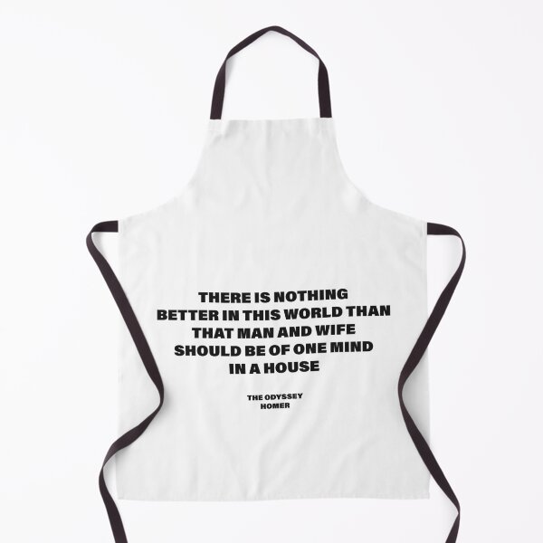 Item preview, Man and Wife Should Be of One Mind in a House — The Odyssey Quote (White Version) designed and sold by LiteraryRelics.