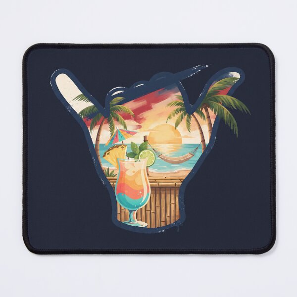 Item preview, USA Shaka Sunset Beach Bar Tropical Cocktail designed and sold by MythicCotton.