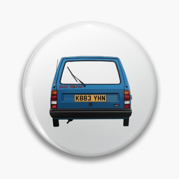 Item preview, Dick Turpin blue 3 wheeled retro British car robin designed and sold by Theoldgirl900.
