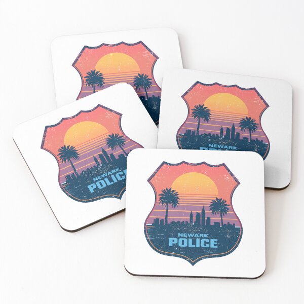 Item preview, Newark Police Sunset Badge T-Shirt, Newark City Police Gift, Retro Law Enforcement Graphic Tee designed and sold by pawsome purrfect.
