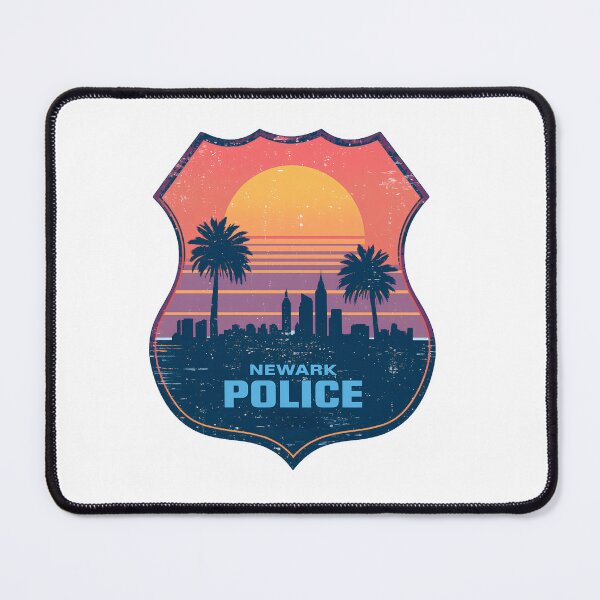 Item preview, Newark Police Sunset Badge T-Shirt, Newark City Police Gift, Retro Law Enforcement Graphic Tee designed and sold by pawsome purrfect.