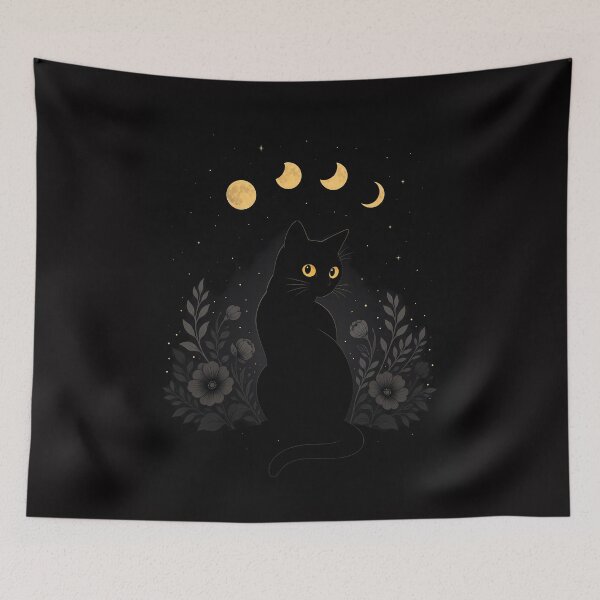 Item preview, Night Garden Cat  designed and sold by PurrfectHome.