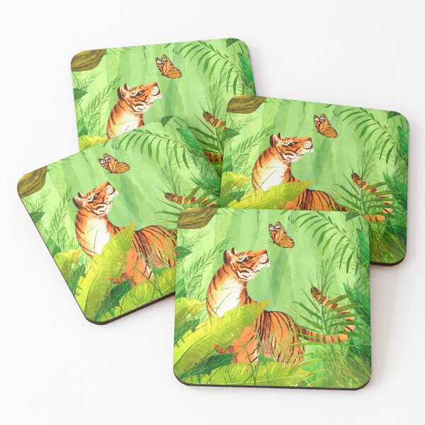 Item preview, Two of a Kind - Bengal Tiger and Common Tiger Butterfly designed and sold by Lauren Pletinckx.