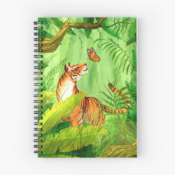 Item preview, Two of a Kind - Bengal Tiger and Common Tiger Butterfly designed and sold by Lauren Pletinckx.