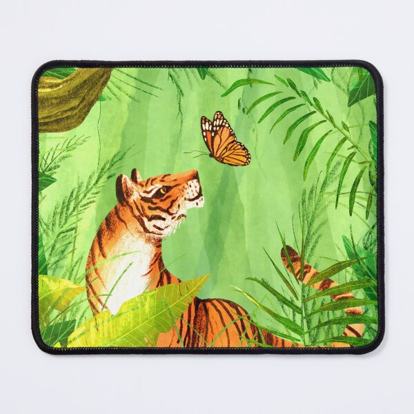 Item preview, Two of a Kind - Bengal Tiger and Common Tiger Butterfly designed and sold by Lauren Pletinckx.