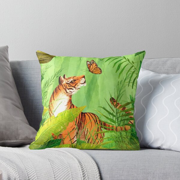 Item preview, Two of a Kind - Bengal Tiger and Common Tiger Butterfly designed and sold by Lauren Pletinckx.