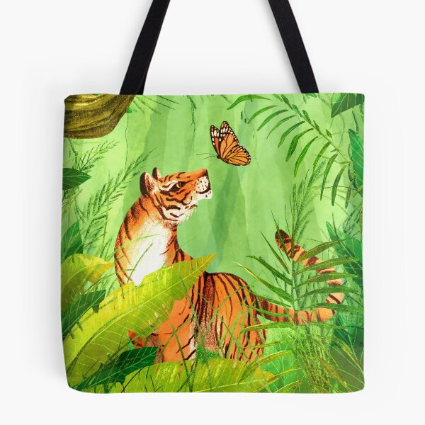Item preview, Two of a Kind - Bengal Tiger and Common Tiger Butterfly designed and sold by Lauren Pletinckx.