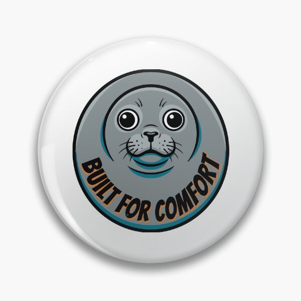 Item preview, Built For Comfort Round Nerpa Baikal Seal Pop Art designed and sold by Arc2020.