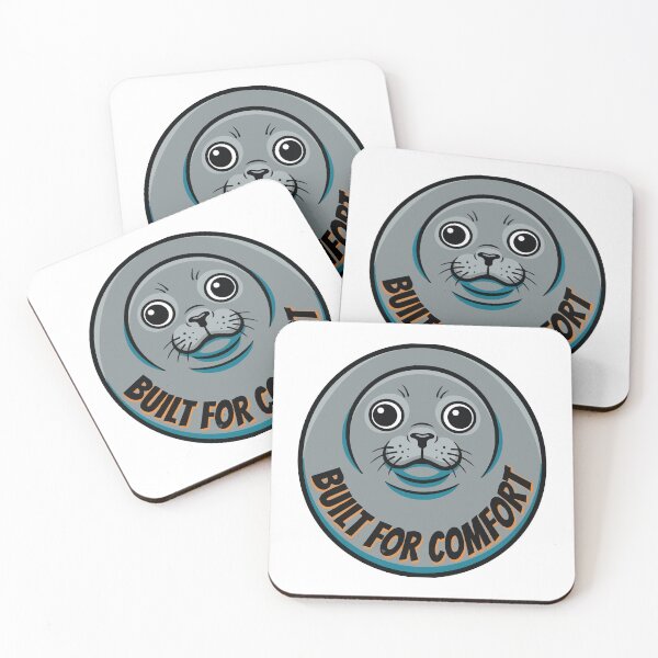 Item preview, Built For Comfort Round Nerpa Baikal Seal Pop Art designed and sold by Arc2020.