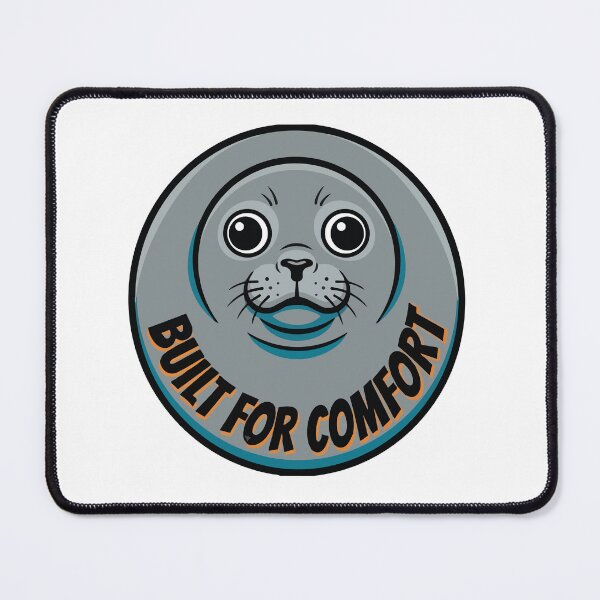 Item preview, Built For Comfort Round Nerpa Baikal Seal Pop Art designed and sold by Arc2020.
