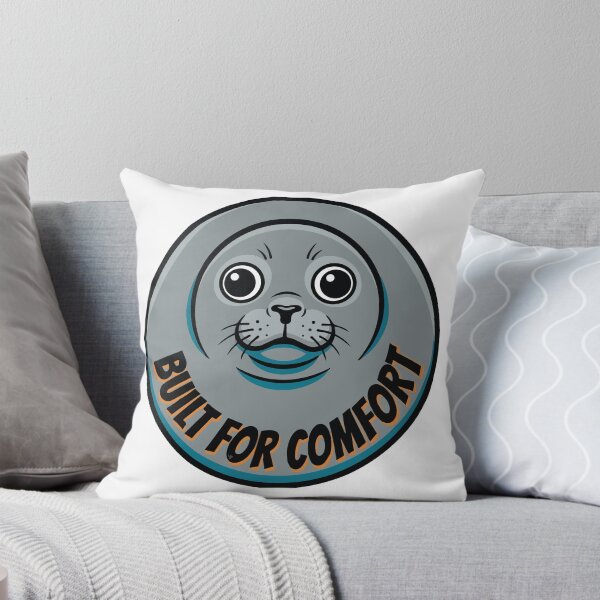 Item preview, Built For Comfort Round Nerpa Baikal Seal Pop Art designed and sold by Arc2020.