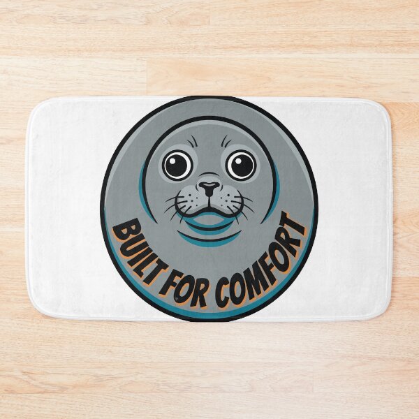Item preview, Built For Comfort Round Nerpa Baikal Seal Pop Art designed and sold by Arc2020.