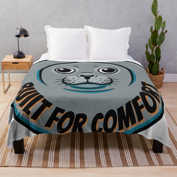 Item preview, Built For Comfort Round Nerpa Baikal Seal Pop Art designed and sold by Arc2020.