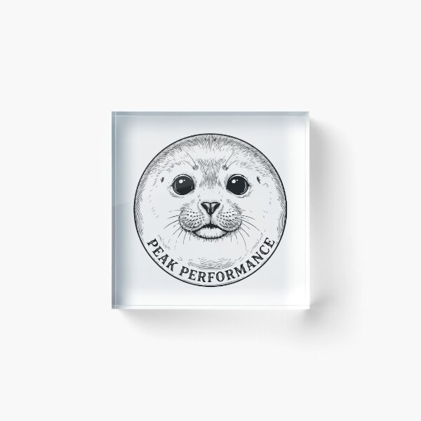 Item preview, Peak Performance Funny Baikal Seal Vintage Art Nerpa designed and sold by Arc2020.