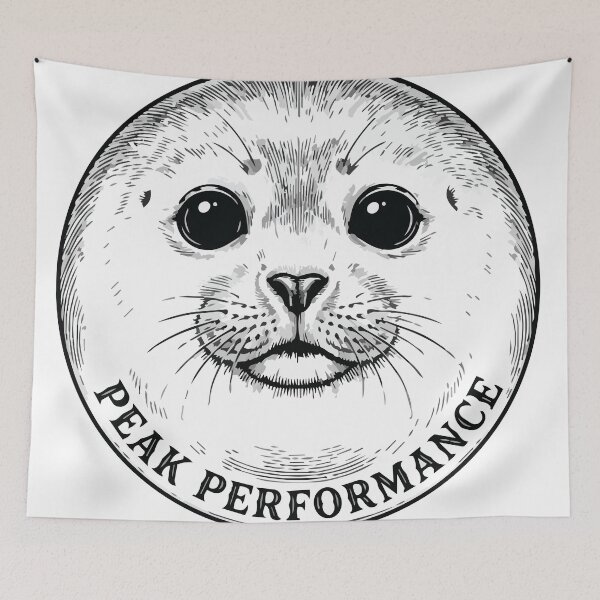 Item preview, Peak Performance Funny Baikal Seal Vintage Art Nerpa designed and sold by Arc2020.