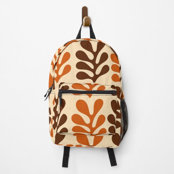Item preview, Retro Mid Century Modern Leaf Pattern Warm Cream designed and sold by Jyoti-Quotes.