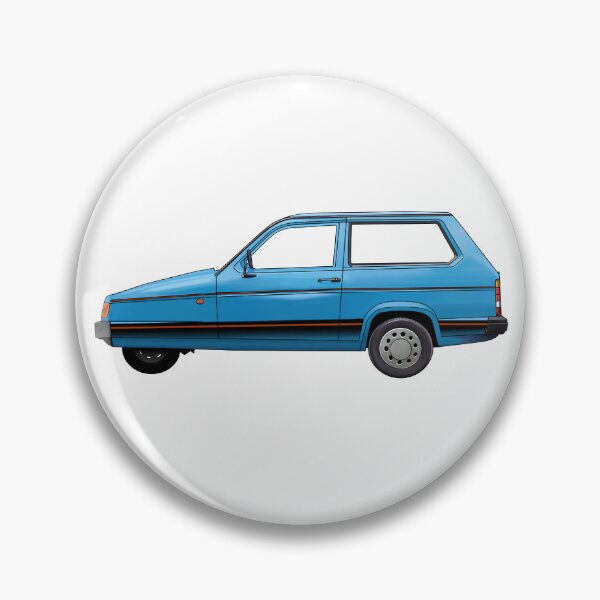 Item preview, blue 3 wheeled retro British car robin designed and sold by Theoldgirl900.