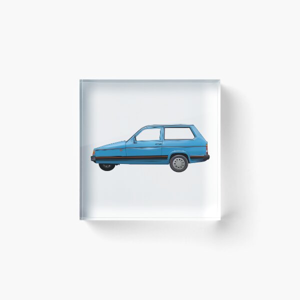 Item preview, blue 3 wheeled retro British car robin designed and sold by Theoldgirl900.