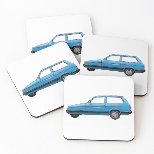 Item preview, blue 3 wheeled retro British car robin designed and sold by Theoldgirl900.