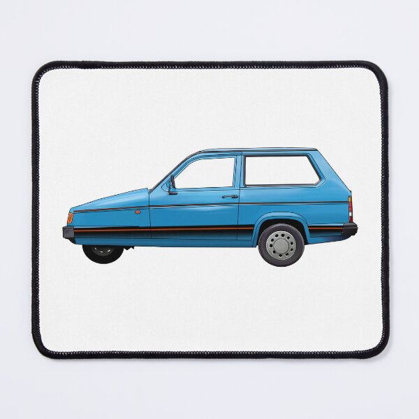 Item preview, blue 3 wheeled retro British car robin designed and sold by Theoldgirl900.