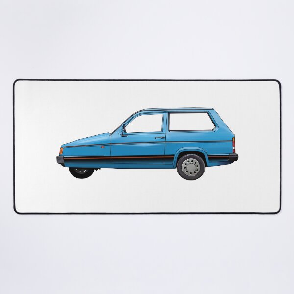 Item preview, blue 3 wheeled retro British car robin designed and sold by Theoldgirl900.