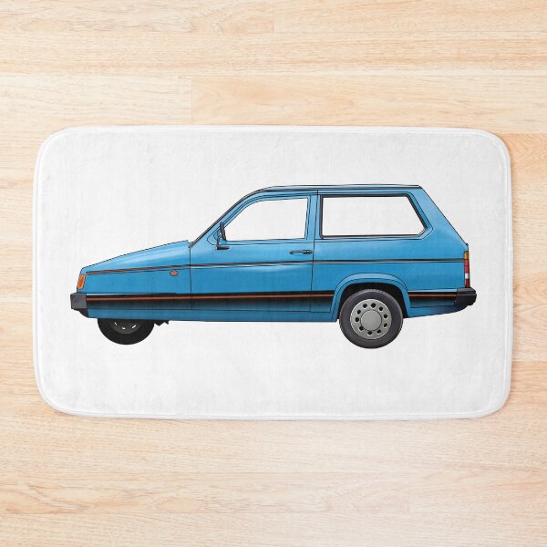 Item preview, blue 3 wheeled retro British car robin designed and sold by Theoldgirl900.