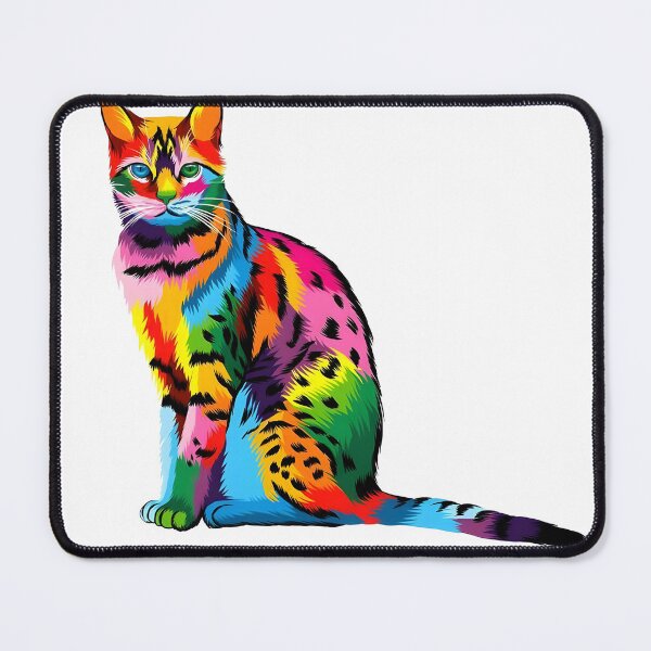 Item preview, Colorful Rainbow Cat Illustration designed and sold by FritschBryana.