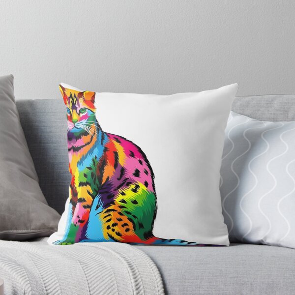 Item preview, Colorful Rainbow Cat Illustration designed and sold by FritschBryana.