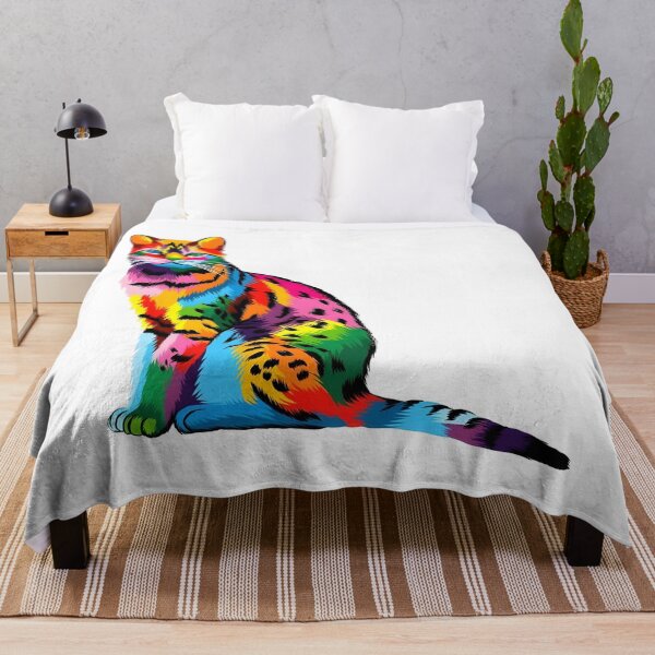 Item preview, Colorful Rainbow Cat Illustration designed and sold by FritschBryana.
