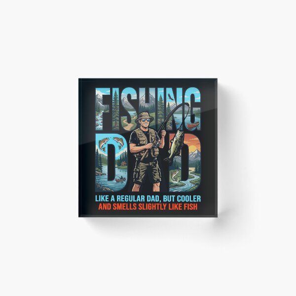 Item preview, Like A Regular Dad But Cooler Smells Like Fish Funny Fishing Gift designed and sold by ShetuAhsan.