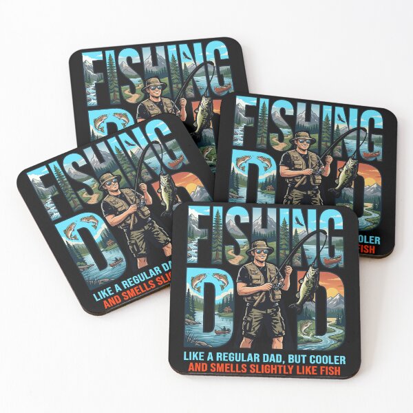 Item preview, Like A Regular Dad But Cooler Smells Like Fish Funny Fishing Gift designed and sold by ShetuAhsan.