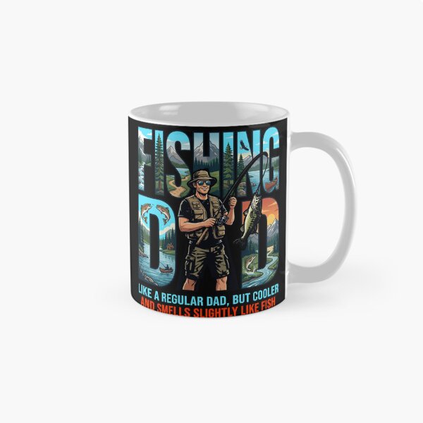 Item preview, Like A Regular Dad But Cooler Smells Like Fish Funny Fishing Gift designed and sold by ShetuAhsan.