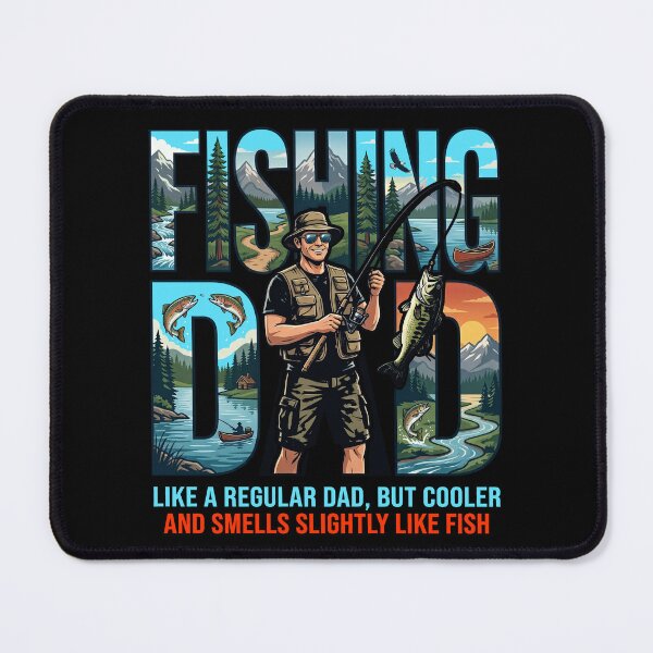 Item preview, Like A Regular Dad But Cooler Smells Like Fish Funny Fishing Gift designed and sold by ShetuAhsan.