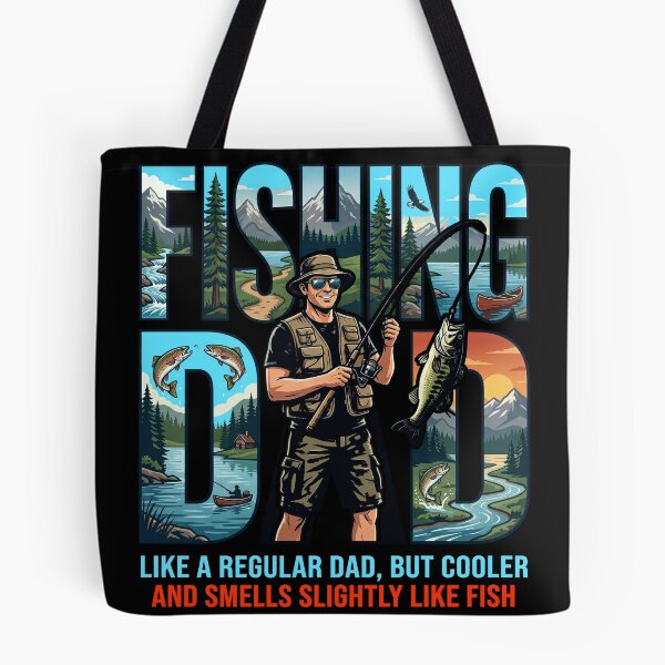 Item preview, Like A Regular Dad But Cooler Smells Like Fish Funny Fishing Gift designed and sold by ShetuAhsan.