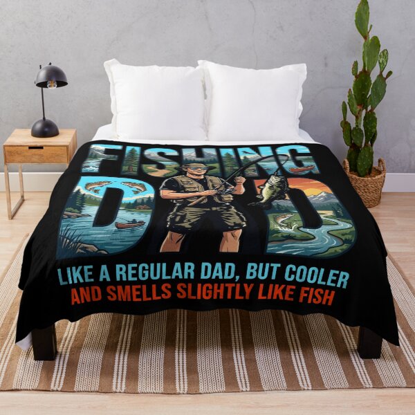 Item preview, Like A Regular Dad But Cooler Smells Like Fish Funny Fishing Gift designed and sold by ShetuAhsan.